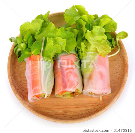 Fresh vegetable salad roll Fresh vegetable salad roll 31470516