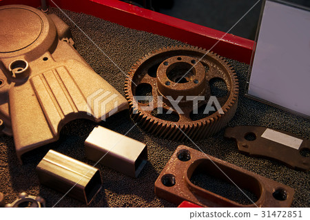 Automotive aluminum casting part prepared surface Automotive aluminum casting part prepared surface 31472851