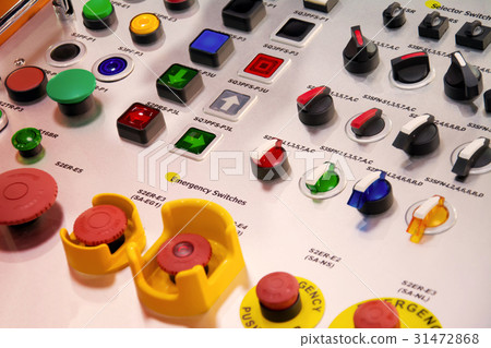 Switch control panel with many bottom in factory 31472868