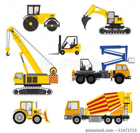 Cartoon road machinery illustration 31473713
