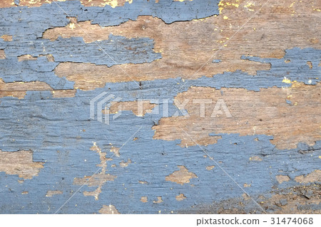 Old blue wooden board with texture background. 31474068