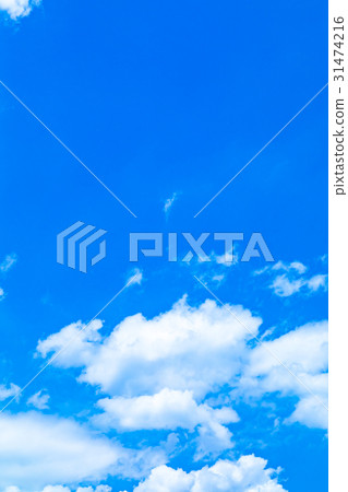 在雨季天空雲彩拷貝空間積云初夏天空寬拷貝空間前的清楚的天空 31474216