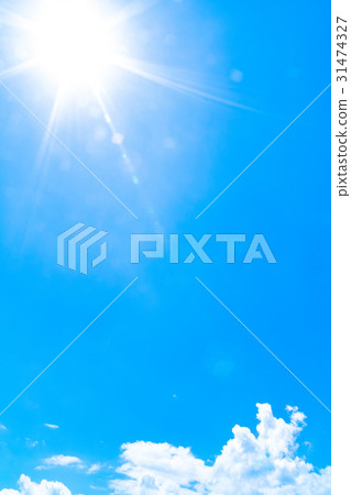 Sunlight in the sky before the rainy season in the sky Cloud sky Copy space Cumulus early summer sky wide copy space Sunlight in the sky before the rainy season in the sky Cloud sky Copy space Cumulus early summer sky wide copy space 31474327