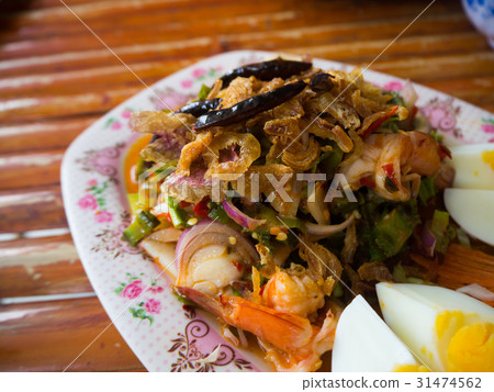 Wing Bean Shrimp Salad,Thai food 31474562