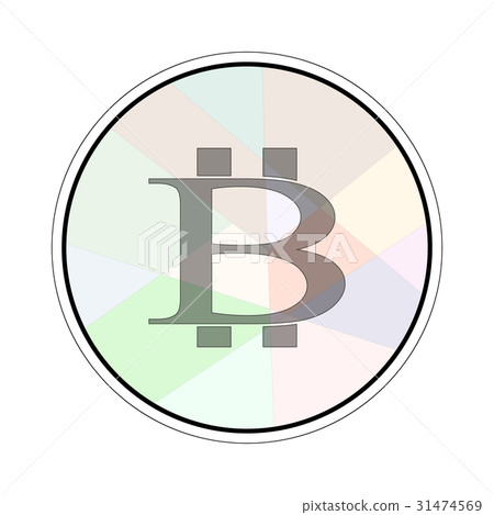 Bitcoin sign in soft circle Bitcoin sign in soft circle 31474569