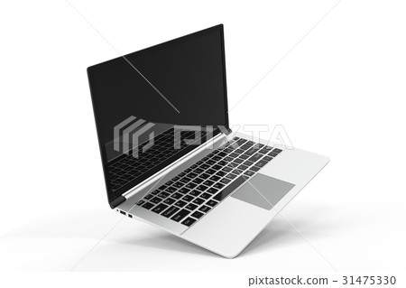 Modern computer, laptop blank mockup. Glossy 31475330