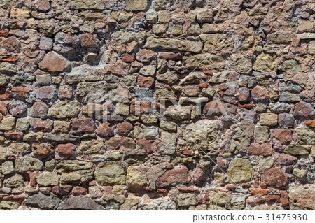 Stone wall made of old stone structure Stone wall made of old stone structure 31475930