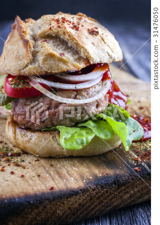 Barbecue Hamburger Barbecue Hamburger 31476050