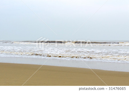 Lonely wild sand beach in Vietnam 31476085