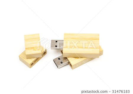 USB flash drive on the white background 31476183