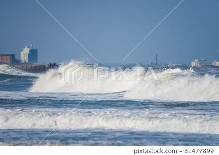 Wave ocean material (Kujukuri, Chiba Prefecture) 31477899