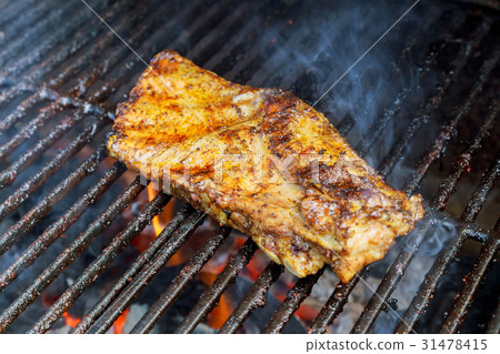 Pork Ribs on the Grill Pork Ribs on the Grill 31478415