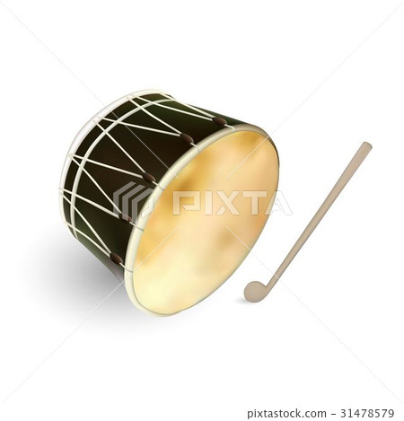 Ramadan Drum Isolated, Vector, Illustration 31478579