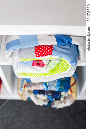 patchwork, sewing and fashion concept - two 31478739
