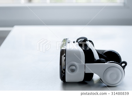 virtual reality glasses on white table virtual reality glasses on white table 31480839