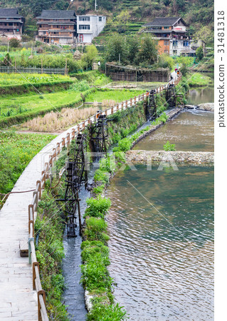 view of gardens and irrigation system in Chengyang view of gardens and irrigation system in Chengyang 31481318