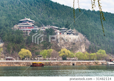 view of temples on East Hill Longmen Grottoes 31482114