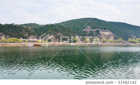 view of East Hill with pagoda in Longmen 31482142