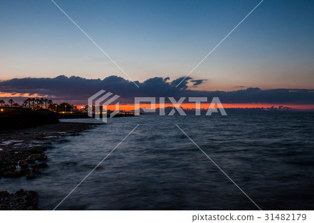 Sunset on the Mediterranean coast 31482179