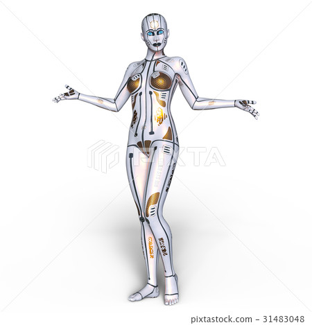 Female robot - Stock Illustration [31483048] - PIXTA