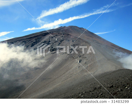 富士山在夏天從Mt. Hoei 富士山在夏天從Mt. Hoei 31483299