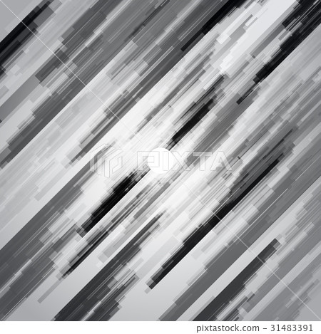 Digital geometric lines black and white overlap 31483391