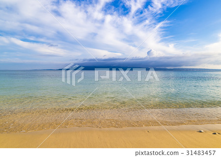 Beach, sea, landscape, Okinawa. 31483457