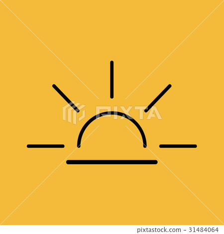 Sun minimal style Icon vector Eps10 Sun minimal style Icon vector Eps10 31484064