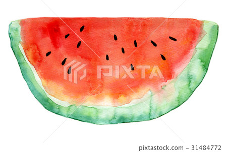 Watercolor illustration Watermelon 31484772