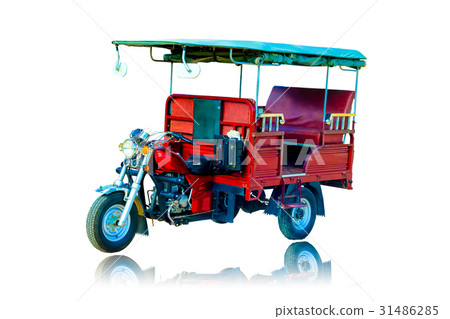 Tricycle isolated on white background Tricycle isolated on white background 31486285
