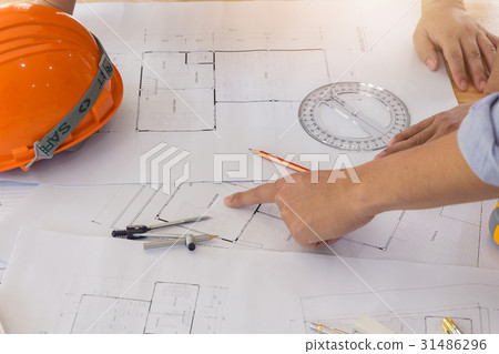 Architect concept, Architects office working Architect concept, Architects office working 31486296
