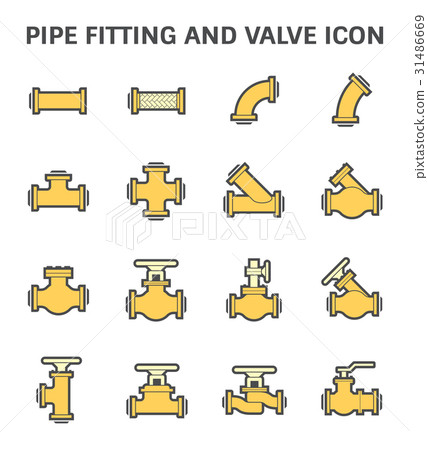 Pipe connector icon Pipe connector icon 31486669