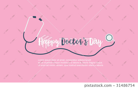 Happy doctor day background card style Happy doctor day background card style 31486754