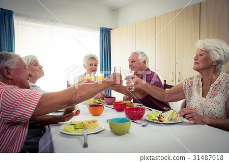 Pensioners at lunch Pensioners at lunch 31487018