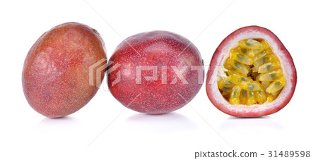 passion fruit on white passion fruit on white 31489598
