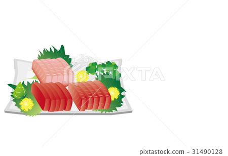 今天的米飯金槍魚生魚片 31490128