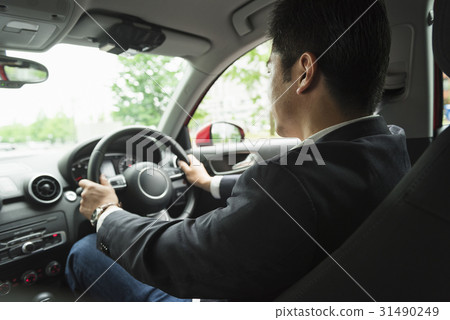 Casual middle businessman car Casual middle businessman car 31490249