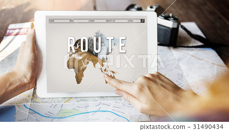 Journey Travel Destination Navigation Graphic Word Journey Travel Destination Navigation Graphic Word 31490434