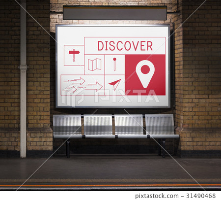 Map Direction Pin Tag Location Journey 31490468