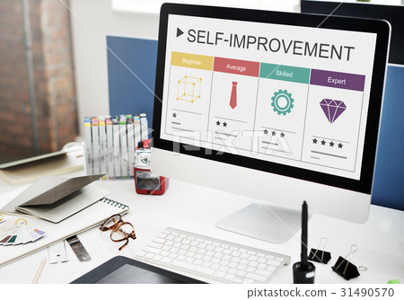 Development Performance Self-Improvement Ratings Icon 31490570