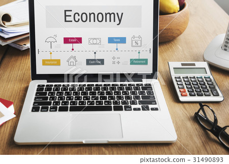 Economy Trade Financial Accounting Icons Economy Trade Financial Accounting Icons 31490893