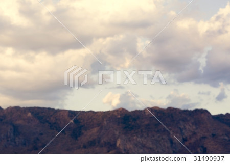 Cloudy Blue Sky Beauytiful Scene with Mountain 31490937