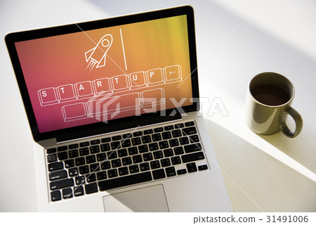 Rocket Spaceship Startup Business Strategy Graphic Rocket Spaceship Startup Business Strategy Graphic 31491006