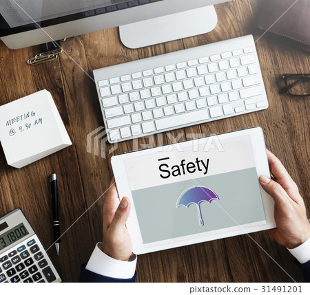 Warranty Security Safety Protection Guard Guarantee Umbrella Icons Symblos 31491201