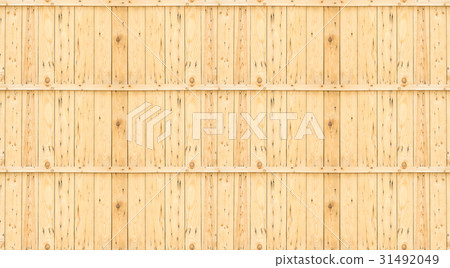 Big wall made by Light Plank wood,Texture 31492049