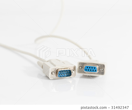 VGA cables connector with white cord 31492347