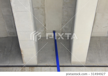 Drainage hose under the elevated train Drainage hose under the elevated train 31494927