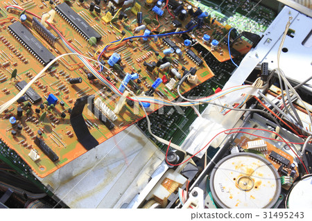 Life waste thrown away on the street corner 31495243