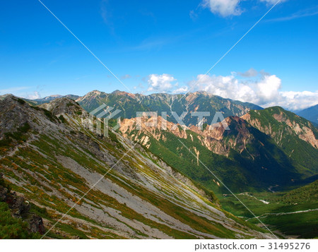 北阿爾卑斯山的風景在日本 北阿爾卑斯山的風景在日本 31495276