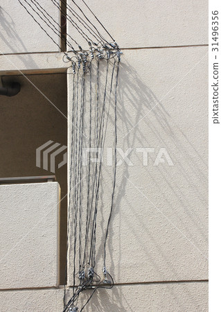 Telephone pull-in line of apartment house 31496356